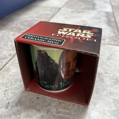 Star Wars Episode 1 Qui Gon Jinn Sammeltasse Neu & Originalverpackt Liam Neeson RAR