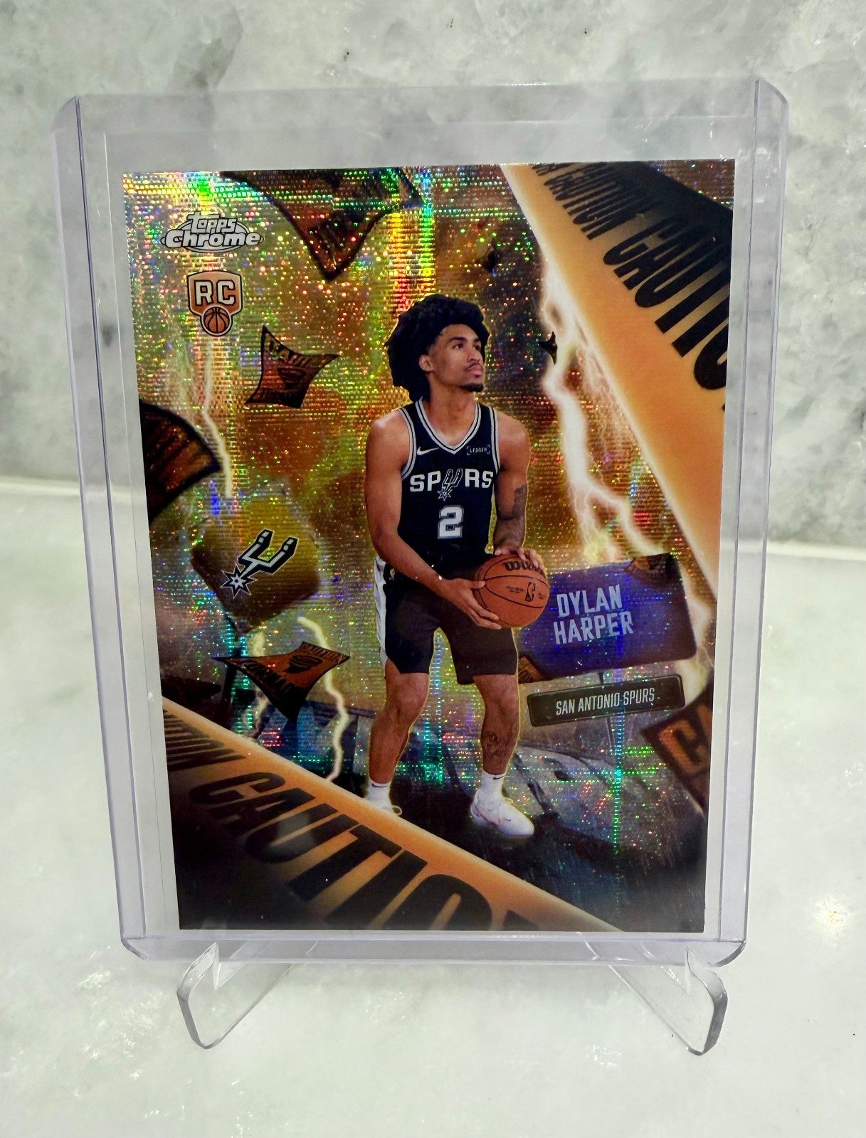 2025-26 Topps Chrome DYLAN HARPER ADVISORY REFRACTOR Spurs RC #AD-2 SSP CASE HIT