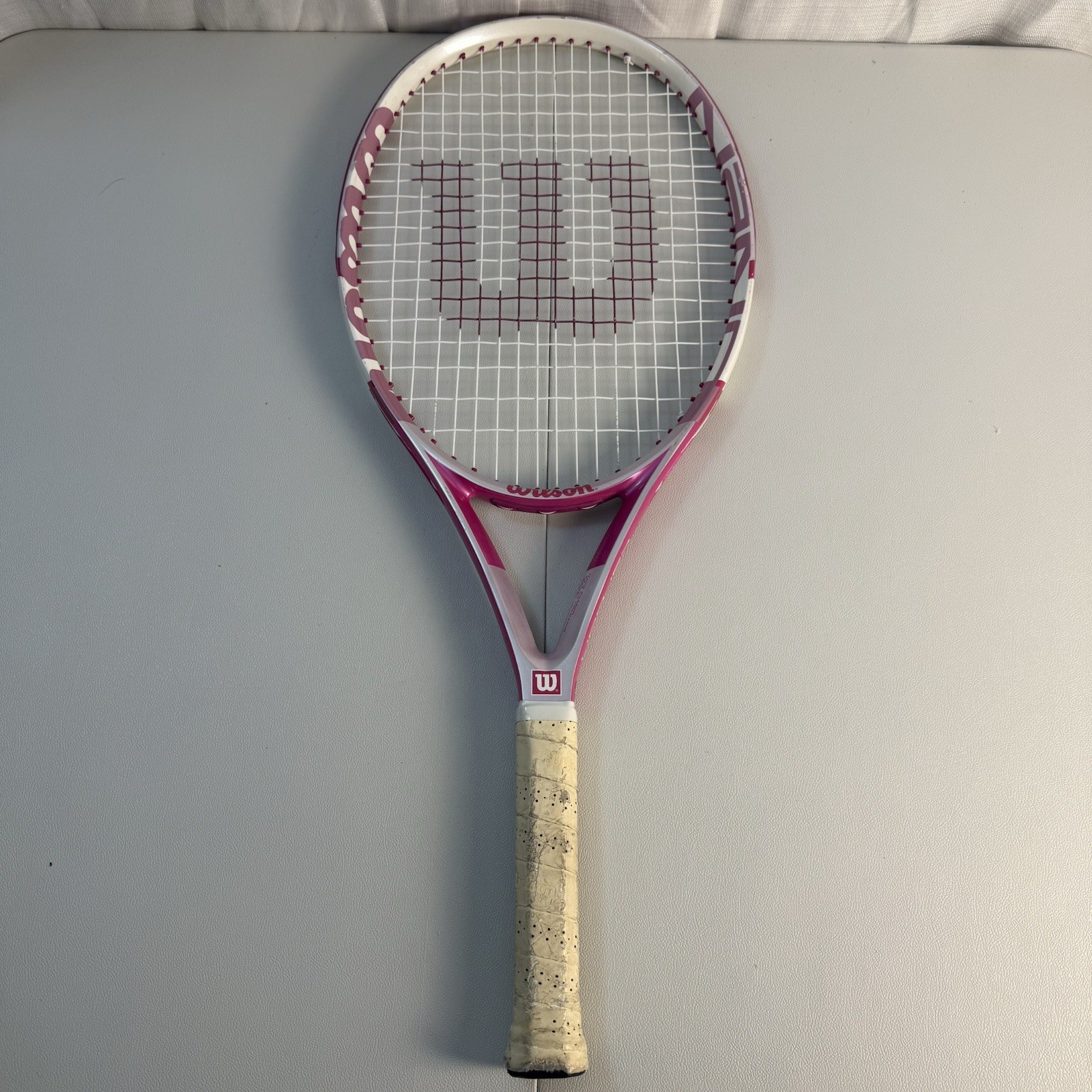 Wilson Nano Carbon Hope Pink Tennis Racquet 4 3/8 27.25&rdquo; B