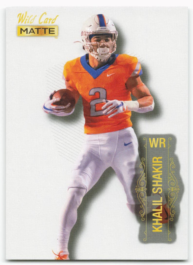 2022 Khalil Shakir Wild Card Matte White Rookie - Buffalo Bills