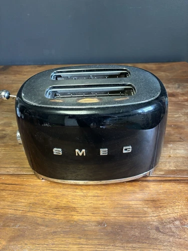 Smeg 2-Slice Stainless Steel Toaster - Black