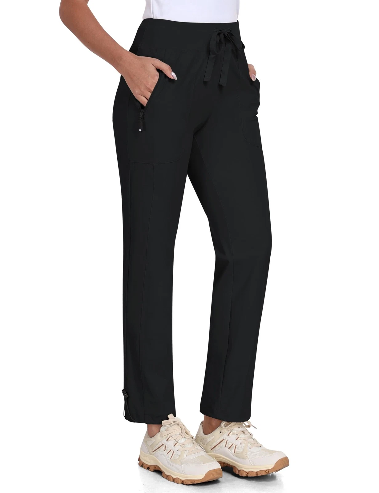 Hiking Trousers Womens Joggers Lightweight Cargo Pants Breathable Trekking Pants Work...