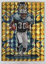 2024 Panini Mosaic Reactive Yellow Mosaic Prizm Brian Mitchell #227 bn5