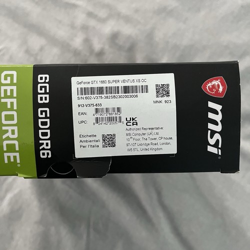 MSI GeForce GTX 1660 SUPER VENTUS XS OC 6Go GDDR6 Graphics card - Afbeelding 5 van 10