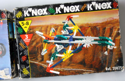 4X RARE VINTAGE 1996 KNEX SPACE VEHICLE AIPLANE CAR 20823 20822