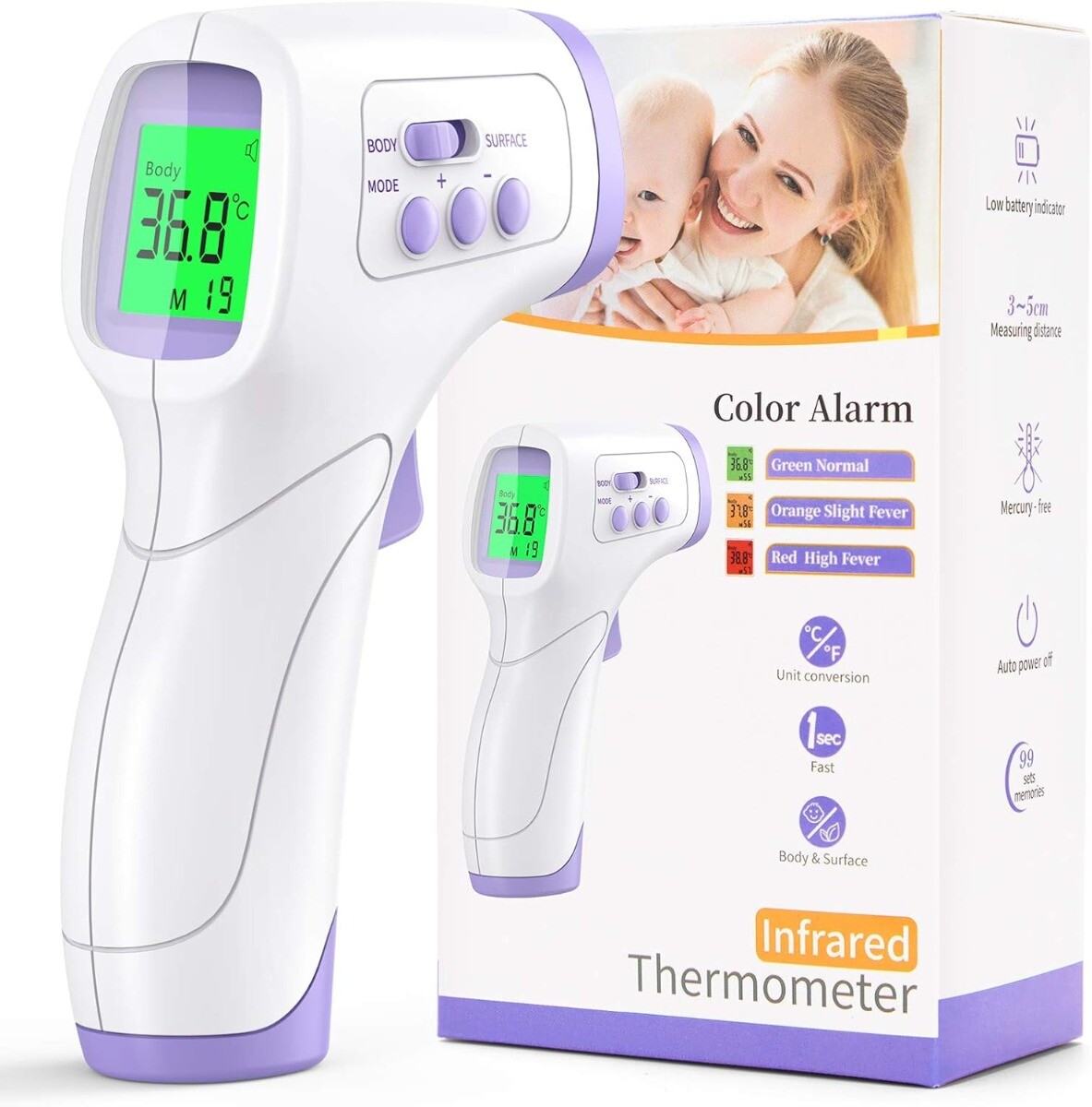 INFRARED - THERMOMETRO DIGITALE A PISTOLA PC 868