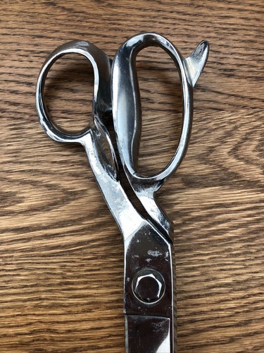 Clauss #4B USA 12" Scissors Upholstery Shears Right Handed RH Fabric Chrome READ - Picture 2 of 22