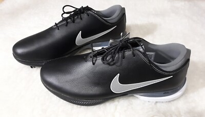 Nike Shoes Mens 9 Golf Sport Oxford Black Leather Y2k Performance Spikes Retro Nike Golf Air Waverly Last - Size 9 Black Leather Oxford  main image 4