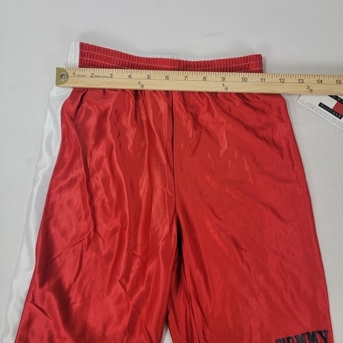 Tommy Hilfiger Boy's Shorts RED White Blue NEW Vintage ~9" Ins Polyester Size 7 - Picture 4 of 6