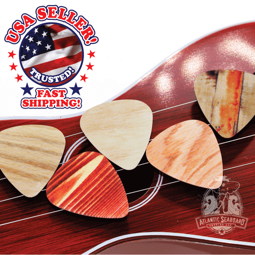 Simulated Woodgrain Plastic Guitar Picks -- Thickness 1.0 mm US Seller - Picture 1 of 2