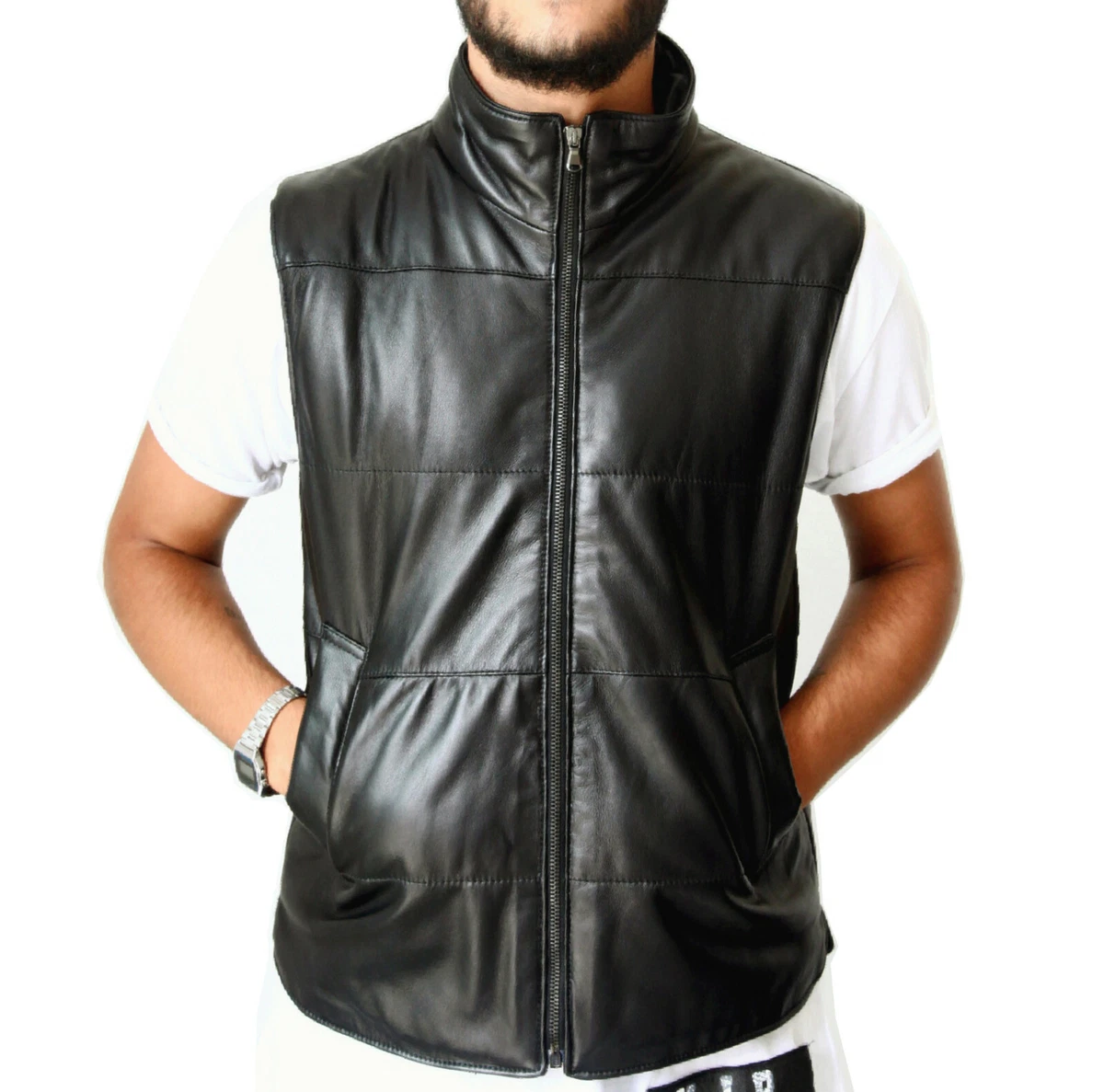 Gilet Uomo - Gilet In Pelle - Leather Collection