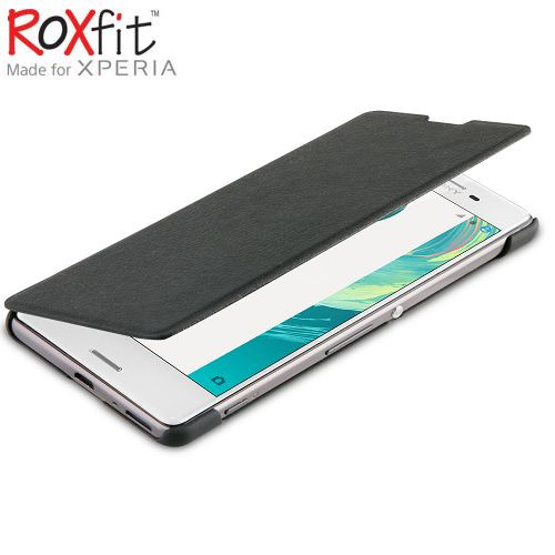 Roxfit Sony Xperia™ XA Urban Flip Book Case Cover Black - URB5165B - Picture 1 of 3