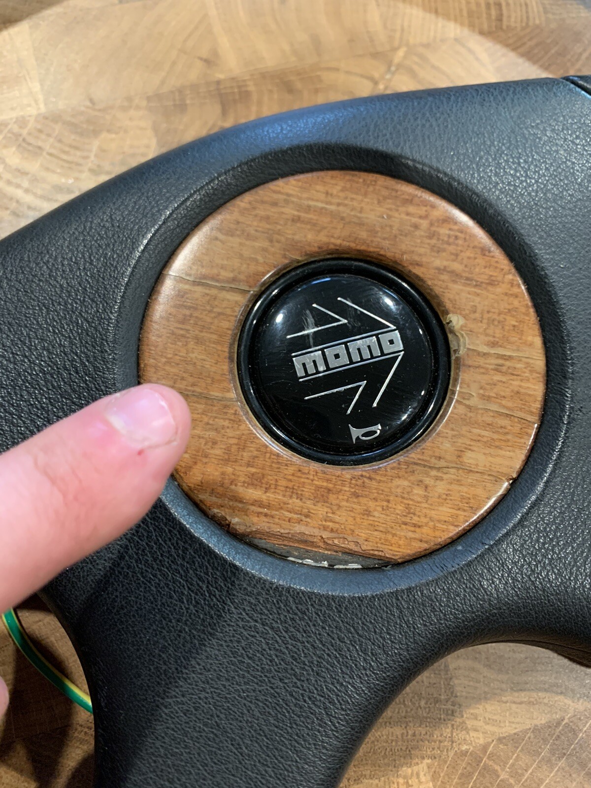 MOMO Wood/Leather Steering Wheel 15 