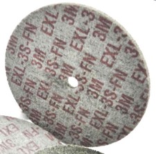 3M Scotch-Brite™ EXL Unitized Wheel 3" x 1/8" x 1/4" Grade 3S FIN Deburring
