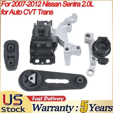 Set of 4 Engine Motor Trans Mount For 07-12 Nissan Sentra Sedan 4-Door 2.0L AT