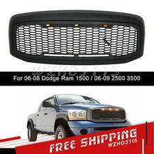 Led Grille Replacement Full Grill Fit For 06-08 Dodge Ram 1500 06-09 2500 New