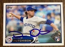 2012 Topps Update #US269 Drew Hutchison RC ROOKIE Autograph Signed Blue Jays
