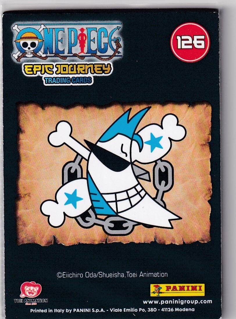 Panini One Piece Epic Journey Trading Cards Karte Nr. 126