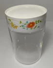 Vintage Pyrex Wildflower Glass Jar Canister With Lid