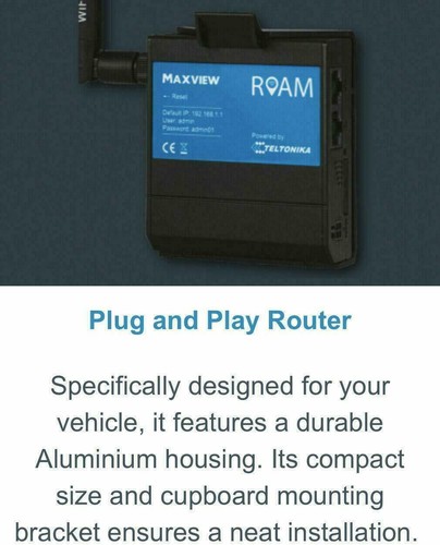 Maxview Roam Mobile 3G/4G Wi-Fi Internet On The Go Caravan, Motorhome, Smart TV  - Picture 8 of 10