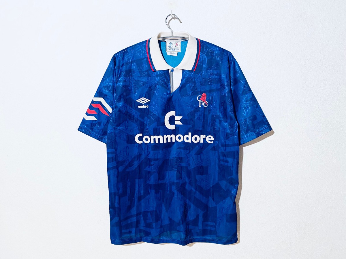 Maillot Domicile Chelsea 1991/1993 Umbro Vintage Taille L - Rare Et Original