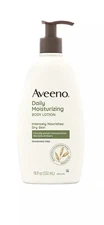 Aveeno Daily Moisturizing Lotion, Fragrance Free, 18 fl oz (532 ml)