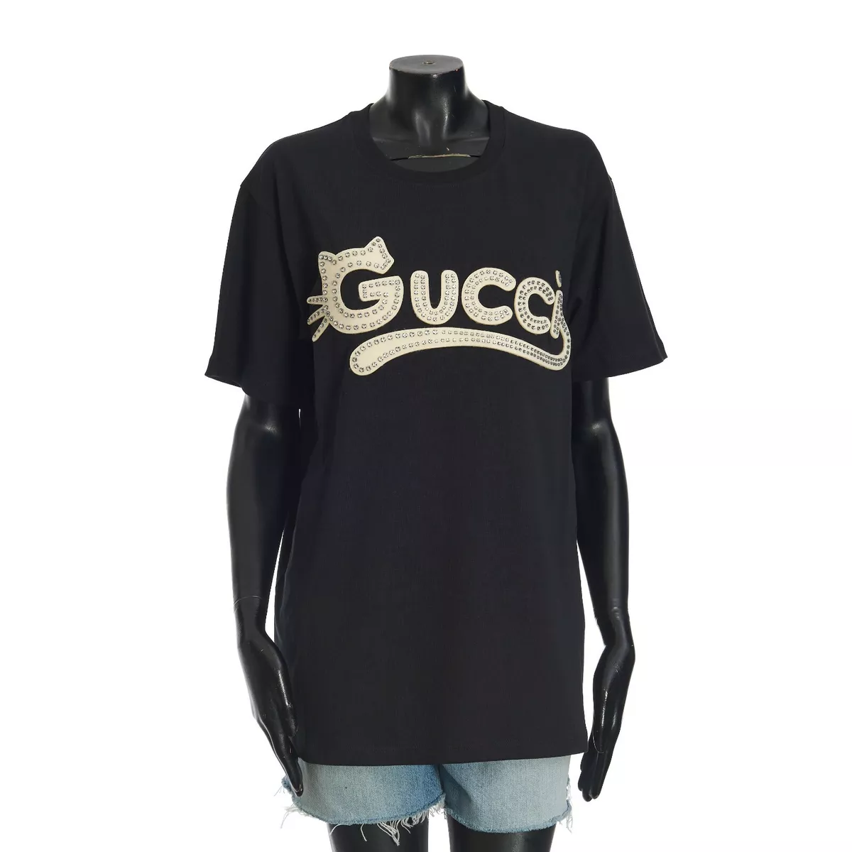 Gucci Cotton Jersey T-Shirt with Gucci Embroidery