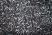 GRAY LEAVES ON ON GRAY FROM DEBBIE MUMM - 100 COTTON FABRIC