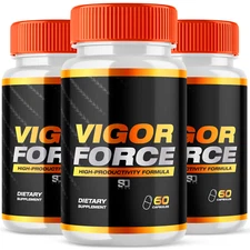 Vigor Force Male Pill - Boosts vitality & energy with a potent formula (3 Pack)