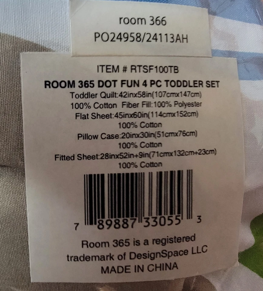 房间 365 点/圆 4 件套幼儿床上用品套装 (全新) — 第 4/4 张图片