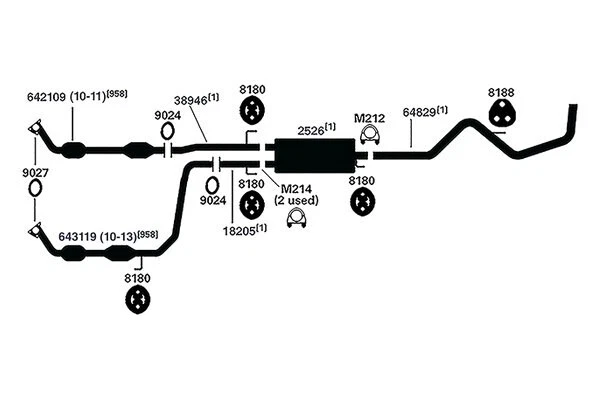 Convertidor catalítico - Convertidor de ajuste directo 643119 para Toyota Tundra 08-20 5,7 L-V8 Foto 4 de 4