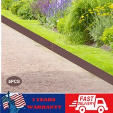 4"x39" 5x Metal Landscape Edging Steel Lawn Edging Bendable Metal Garden Barrier