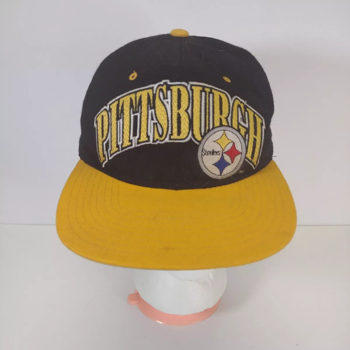 Vintage 90s Pittsburgh Steelers NFL Starter Pro Line Snapback Hat  Embroidered