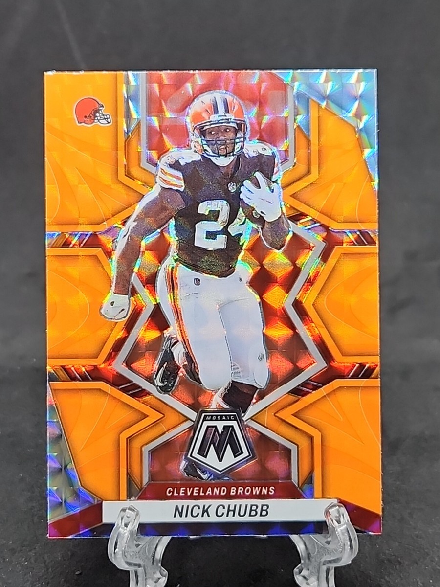 2022 Panini Mosaic Nick Chubb Reactive Orange Prizm #47 Browns | eBay