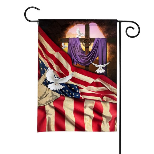 He Is Risen Garden Flag, Christian Flag, Jesus Religious Flag, Faith Jesus Flag - Picture 4 of 4