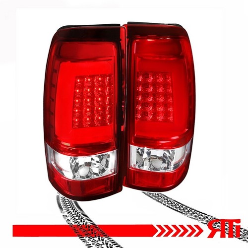 For 99-02 Chevy Silverado 99-06 Sierra Single Crew Truck LED Taillights Red G2 - 第 1/5 張圖片