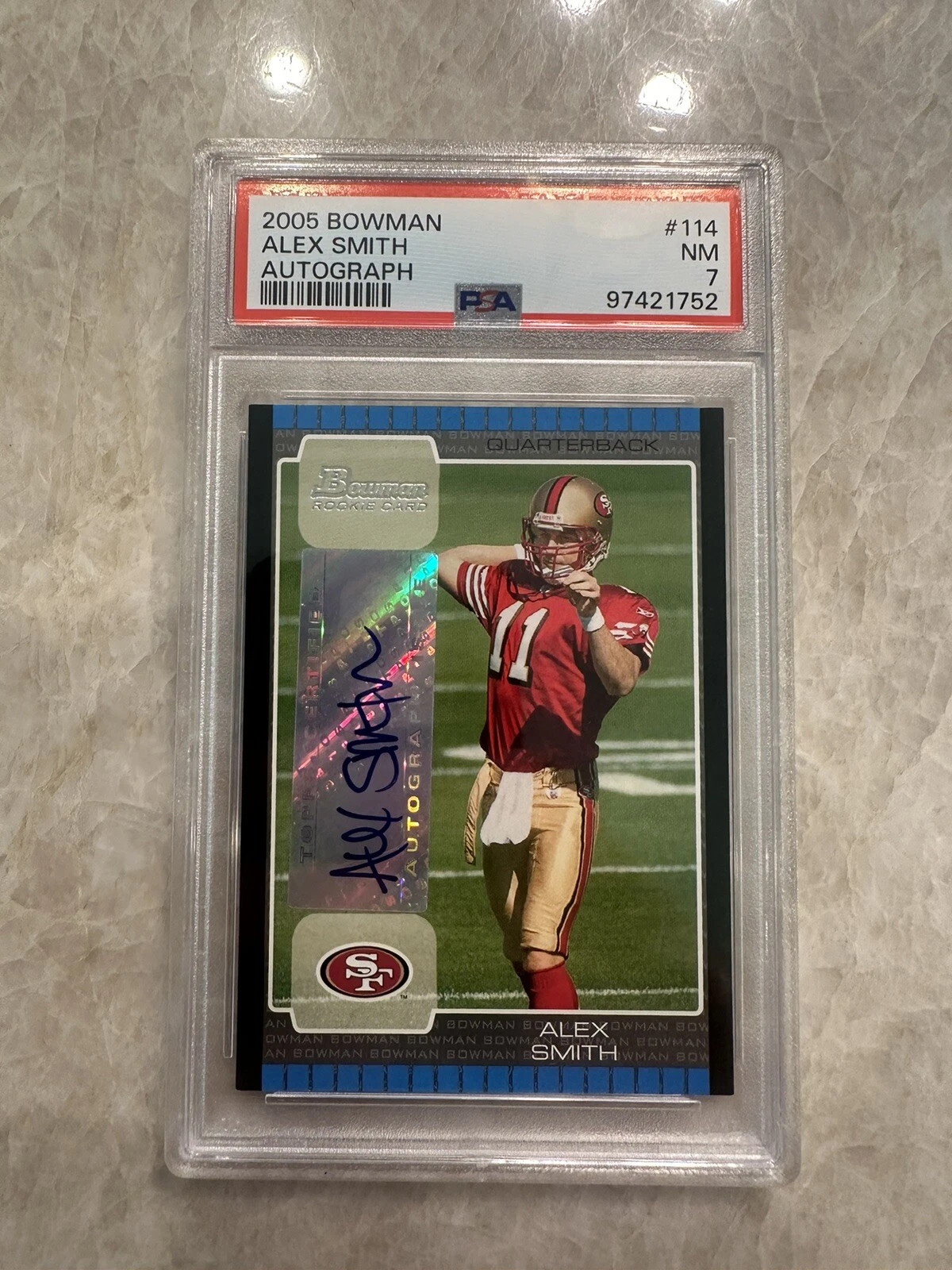 Alex Smith Bowman #114 Autograph