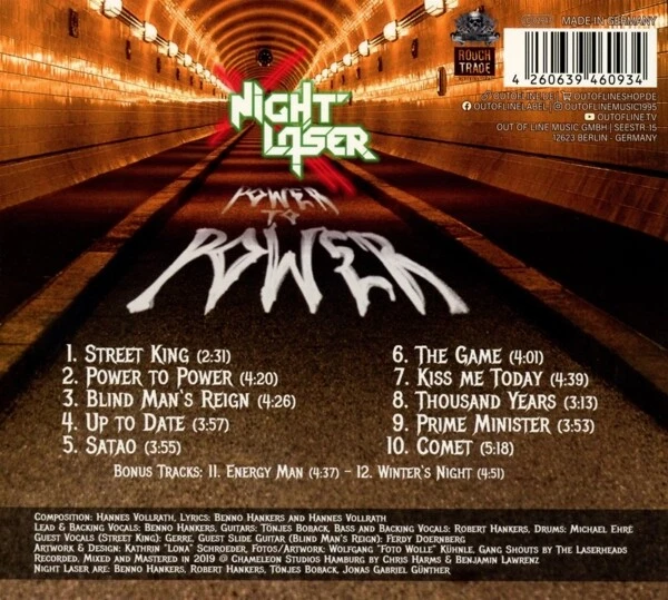 NIGHT LASER - POWER TO POWER CD NEU - Bild 2 von 2