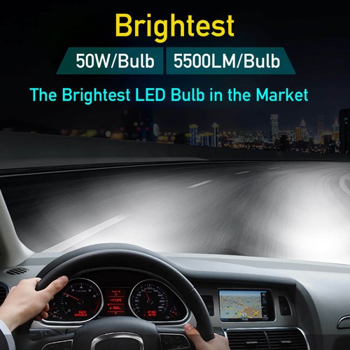Combo LED Headlight Kit High Low Fog Light Bulbs For Honda Accord 2013 2014 15 - Picture 2 of 11