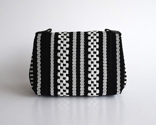 FURLA METROPOLIS STITCH PANEL Braid Cotton Leather Mini Crossbody LTD ED Bag NWT - Picture 8 of 20