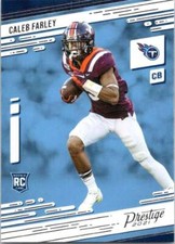 2021 Panini Prestige #247 Caleb Farley NM-MT RC Rookie Titans  (BOX 500)