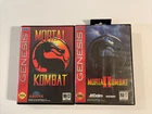 Sega Genesis Video Games Mortal Kombat and Mortal Kombat II with Manuals & Cases