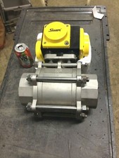 Sharpe Series 13 4" 316 Stainless socket weld with X90-SR08-M Pneumatic Actuator