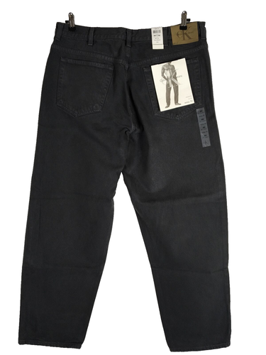 Vintage 90s CK Calvin Klein Jeans Men's Gray Denim 40x30 Easy Fit New w Tags