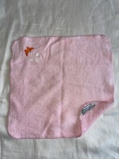 USA Made Vng Fieldcrest Pink butterfly terri Washcloth Cotton Face Towel