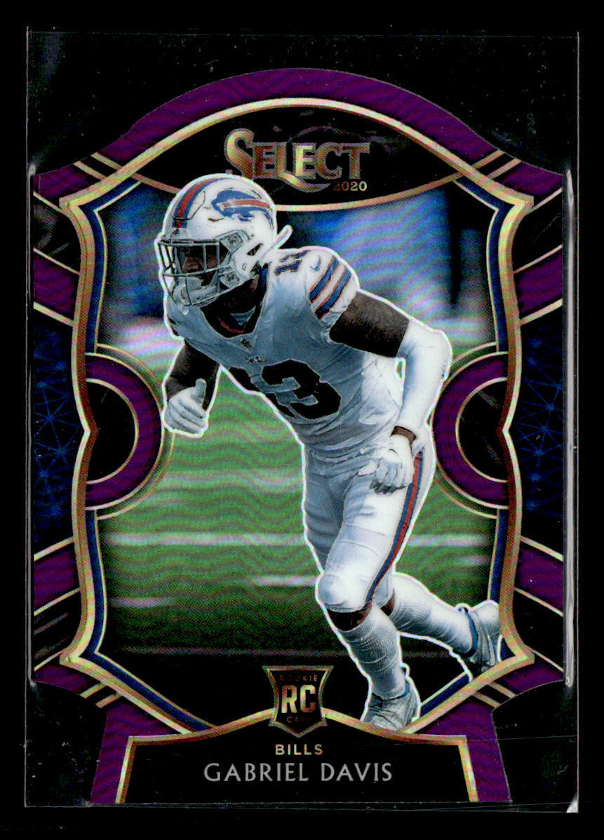 2020 Panini Select #82 Gabriel Davis Purple Prizm Die Cut RC