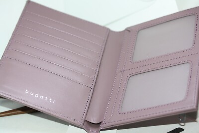 New Bugatti Modernist Men's Genuine 5.7'' Wallet Credit Card Holder Passport Case