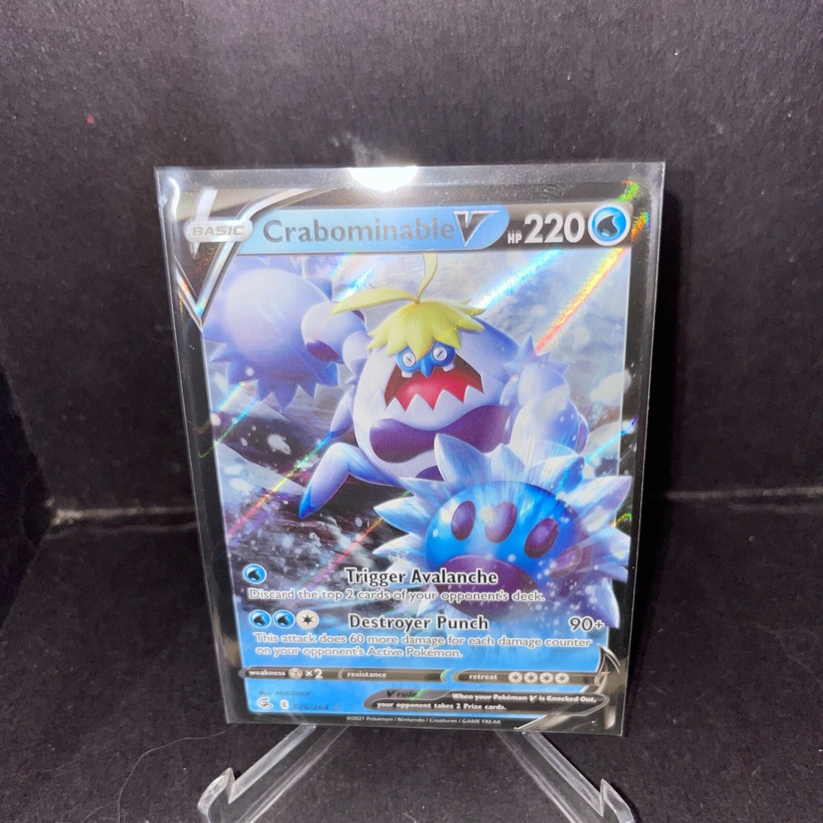 crabominable v pokemon card value (Full Art) - SWSH08: Fusion Strike [ULTRA RARE] Everything about it is silly Pokemon TCG Fusion Strike Crabominable