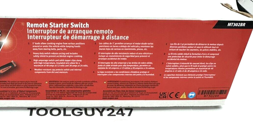SNAP ON TOOLS USA MT302B Remote Starter Switch Push Button W/ Instruction NEW - Picture 3 of 4