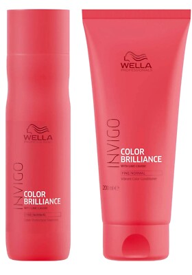 Wella Invigo Brilliance Shampoo 250ml & Conditioner 200ml fein/norm